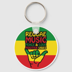 Llavero Reggae Shaka Hand con citas positivas