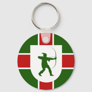 Llavero región de nottinghamshire bandera england robin ho