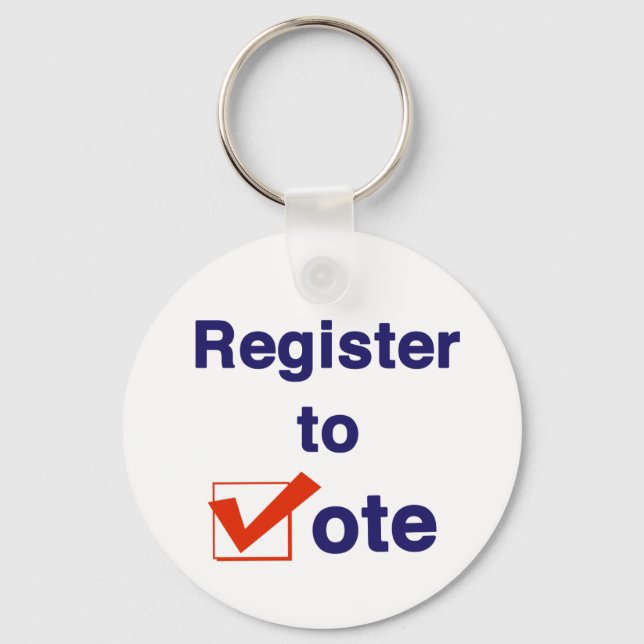Llavero Registrarse Para Votar 2026 (Anverso)