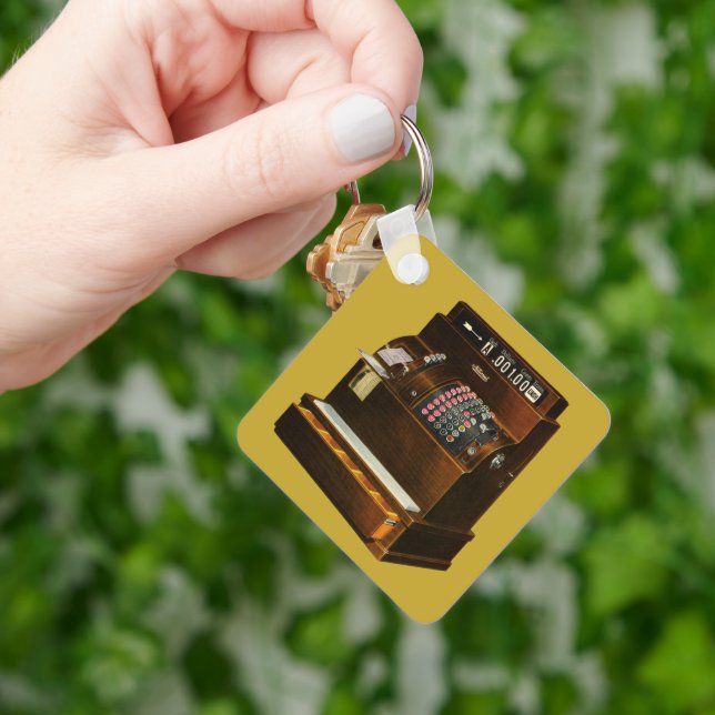 Llavero Registro Antiguo de Efectivo, Negocio Minorista Vi (Mano)