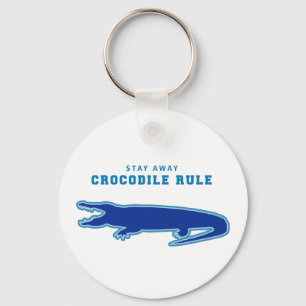 Llavero Regla de cocodrilo (azul)