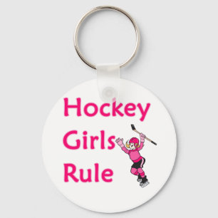 Llavero Regla de los chicas del hockey