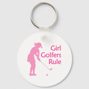 Llavero Regla de los golfistas del chica