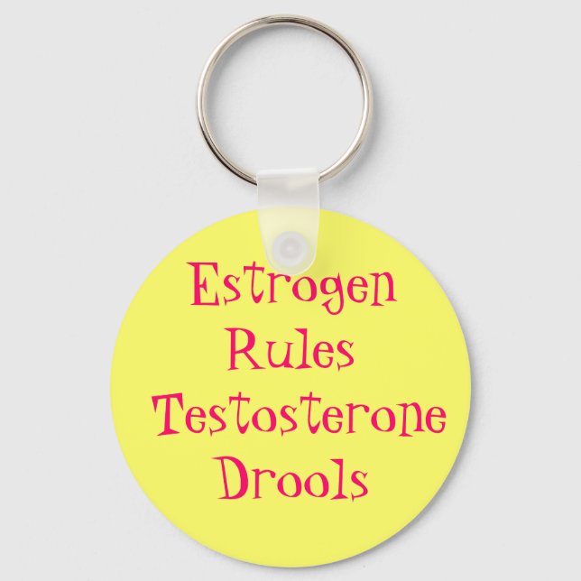 Llavero Reglas de Estrogen Testosterona Drools (Anverso)