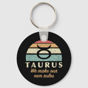 Llavero Reglas divertidas de Taurus Zodiac