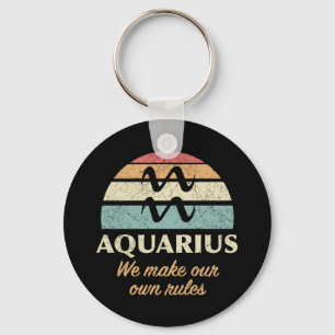 Llavero Reglas Divertidas del Zodiaco Acuario