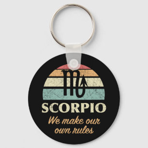 Llavero Reglas Divertidas del Zodíaco de Escorpio