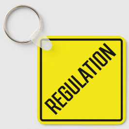 Llavero Regulación de la tecla cuadrada Metalizado