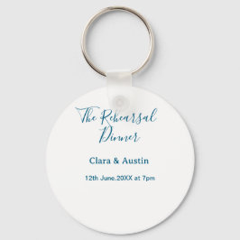 Llavero Rehearsal dinner the night before simple minimal m