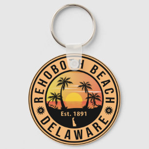 Llavero Rehoboth Beach Delaware Retro Sunset Souvenirs 60