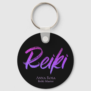 Llavero *~* Reiki Energy Healing Iridescent Typography