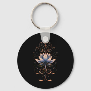 Llavero Reiki Flor de Loto Nueva Era Meditación Yoga Mujer