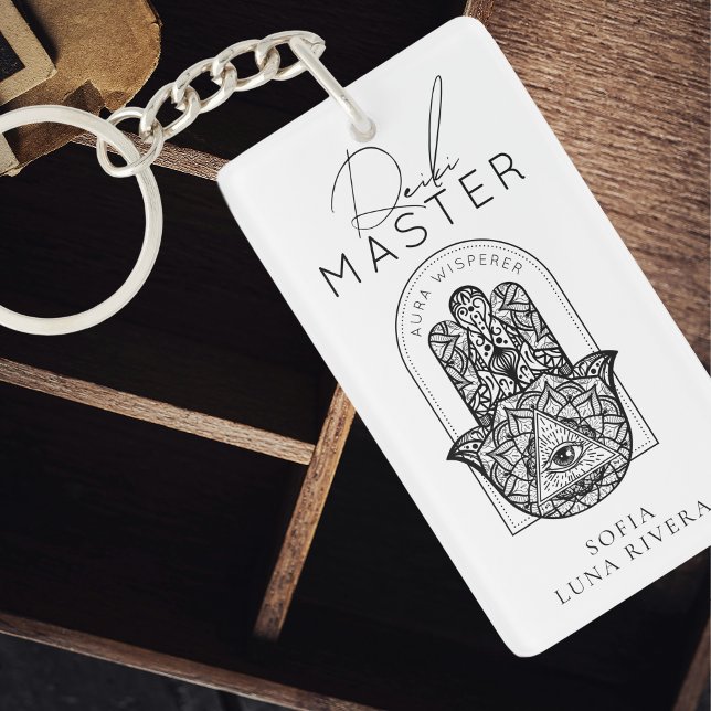 Llavero Reiki Master Hamsa Hand Evil Eye Yoga Therapist (Reiki Master Hamsa Hand Evil Eye Yoga Therapist Keychain)