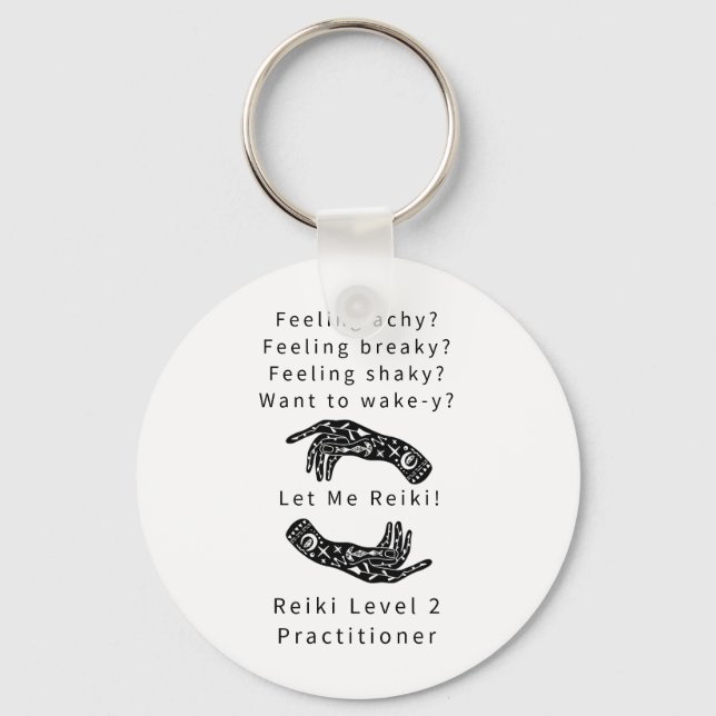 Llavero Reiki Nivel 2 Profesional Riddle Y Manos (Anverso)