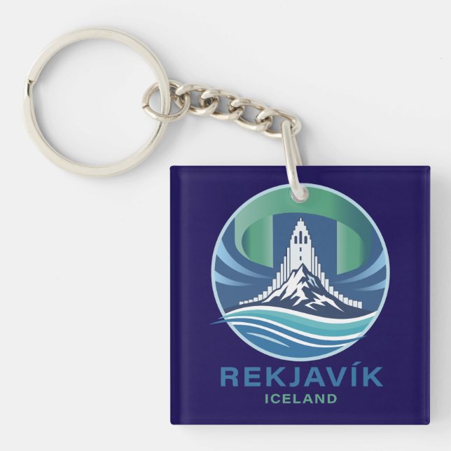 Llavero Reikiavik Islandia Europa (Frente)