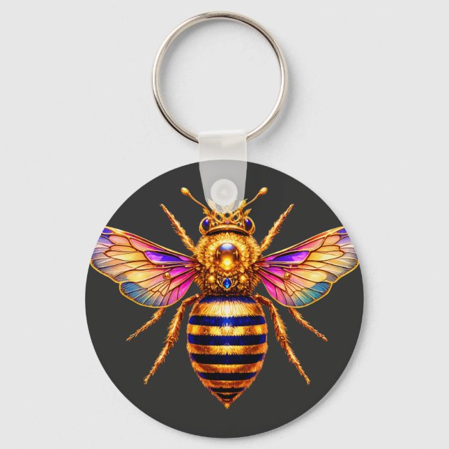 Llavero Reina Abeja Con Corona (Anverso)