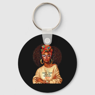 Llavero Reina Afro Mujer Negra Africana Melanina Historia