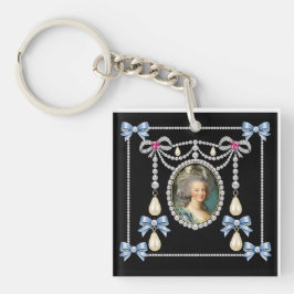 Llavero Reina de Francia inspirada en Marie Antoinette
