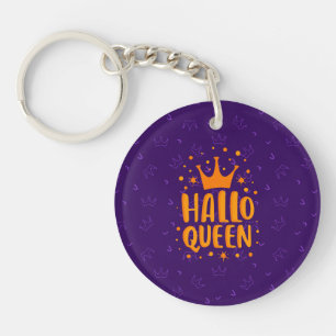 Llavero Reina de Halloween, Halloqueen, arte de Halloween 