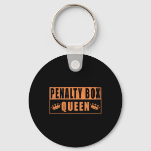 Llavero Reina del cuadro de penalización divertido hockey 