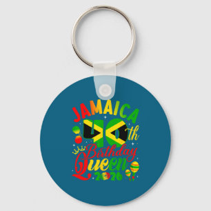 Llavero Reina del cumpleaños 40 Jamaica Chica Partido coin