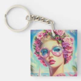 Llavero Reina del glamour tropical