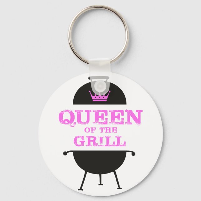 Llavero Reina Del Grill, Rosa De La Corona Rosa (Anverso)