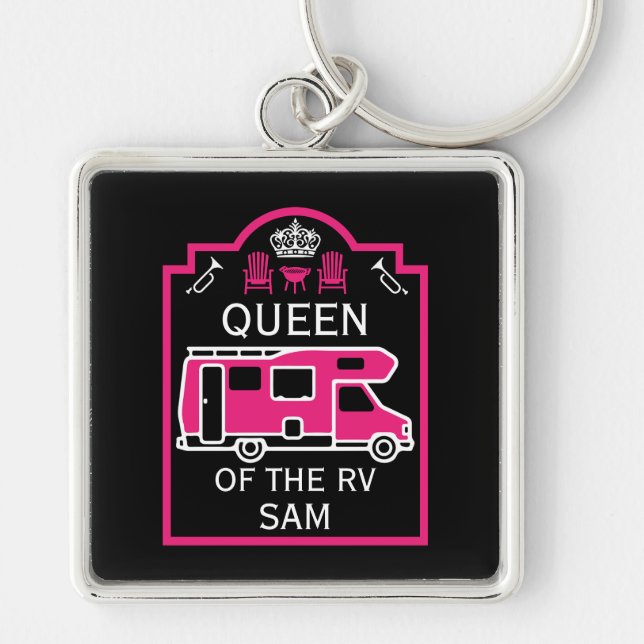 Llavero Reina Del RV Del Camper (Frente)