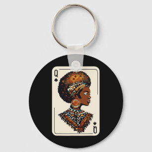 Llavero Reina Negra Afro Droga Orgullosa Melanina Africana