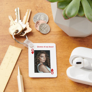 Llavero Reina personalizada de los corazones