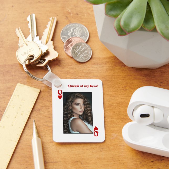 Llavero Reina personalizada de los corazones (Escritorio )