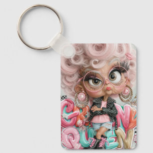 Llavero Reina Punk Gruñona y Sassy 