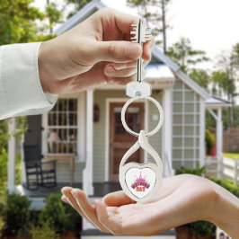 Llavero Reina rosa Corona Feliz Día de las Madres Metaliza