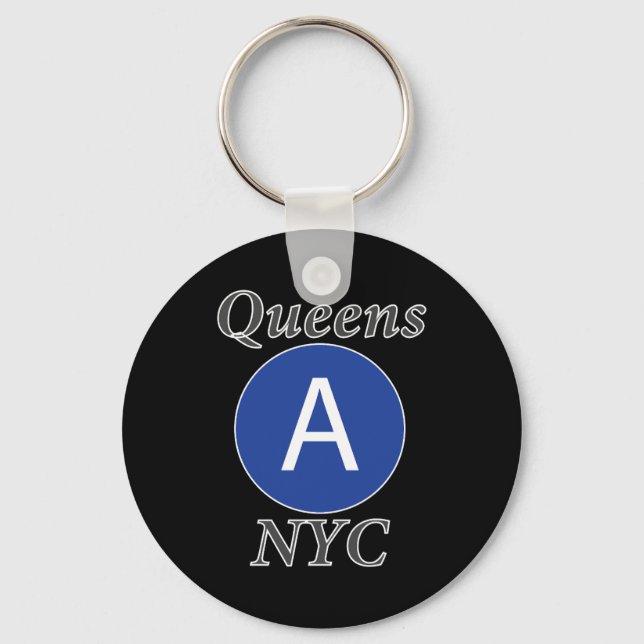 Llavero Reinas tren A de NYC (Anverso)