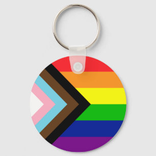 Llavero Reinicio de la bandera del orgullo - trans y POC i