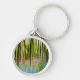 Llavero Reino Unido  Bosque de roble azul en primavera