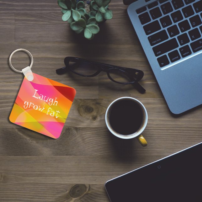 Llavero Reírse y aumentar el humor gordo diciendo Keychain (Subido por el creador)