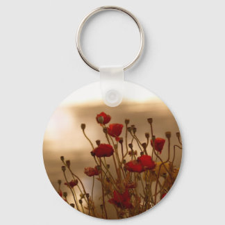 Llavero REJOICE Red Poppies Diseño Floral