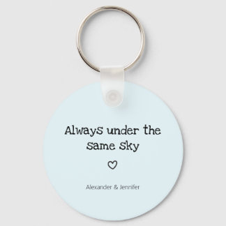 Llavero relación de larga distancia que te extraño keychai