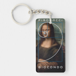 Llavero Relación de oro espiral de Mona Lisa Fibonacci