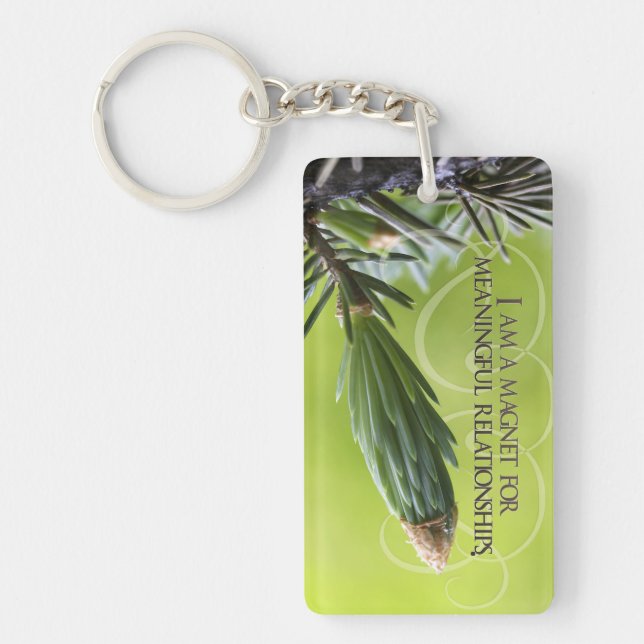 Llavero "Relaciones significativas" Motivación Afirmación (Frente)