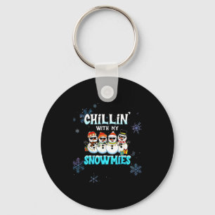 Llavero Relajándome con mis mujeres Snowmie Navidad Muñeco