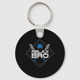 Llavero Relájese Bro - Lax Life And Lacrosse Player Gift