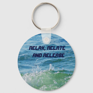 Llavero Relájese, relacione y libere_Keychain