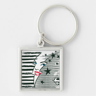 Llavero Relámpago de Supergirl con la cara