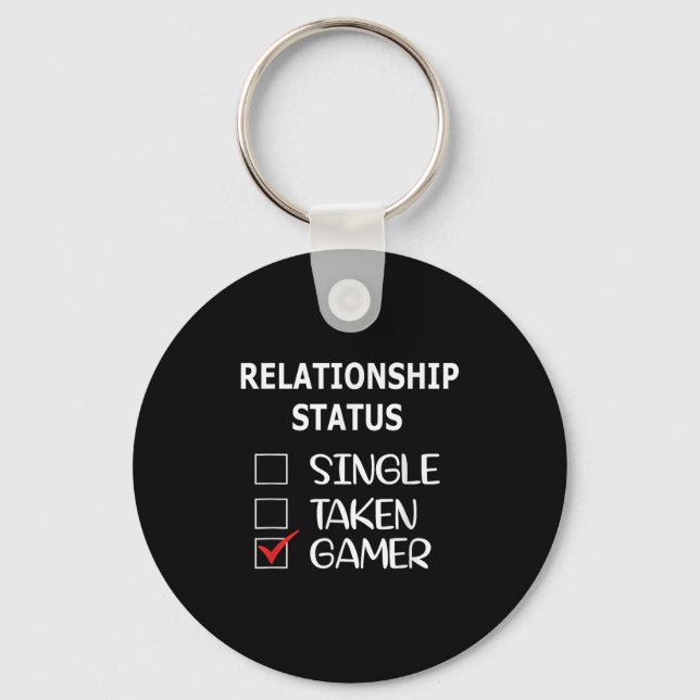 Llavero Relationship Status Single Taken Gamer  (Anverso)