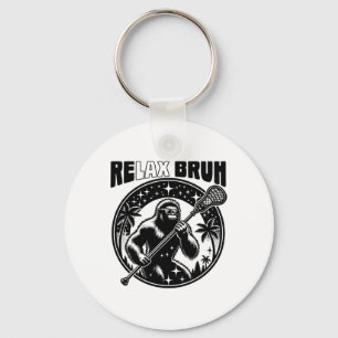 Llavero Relax Bro Bruh Funny Bigfoot Lax Lacrosse Men Boys