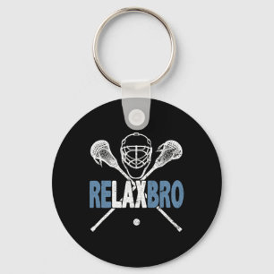 Llavero Relax Bro Funny Lacrosse Player Coach Chiste Lax L