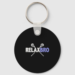 Llavero Relax Bro Funny Lacrosse Player Pun Cita Lax Stic