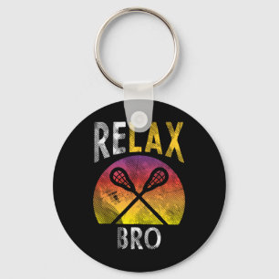 Llavero Relax Bro Funny Lacrosse Sayes Lax Player Coach